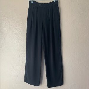 Free People Pleated Straight Leg High Waisted Career Office Trousers Size 4